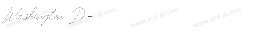 Washington D字体转换